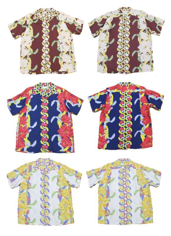画像1: Sun Surf(サンサーフ) Hawaiian Shirt(アロハ) ショートスリーブ "NIGHT BLOOMING CEREUS BORDER" 2012年製