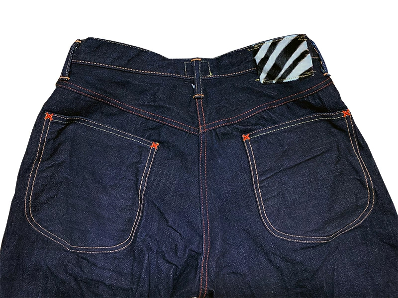 画像4: Eight-G（エイトＧ）Lot. 403-43“16oz.DENIM1943MODEL WW2 COWBOY PANTS” 16ozクランチデニム 403-43-22 ワンウォッシュ済み