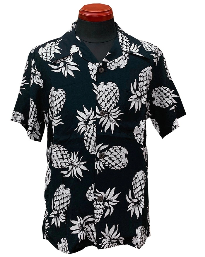 画像2: Eight-G（エイトＧ） “PINEAPPLE”(パイナップル)半袖 アロハシャツ 8AS-03-19SS 2019年タイプ
