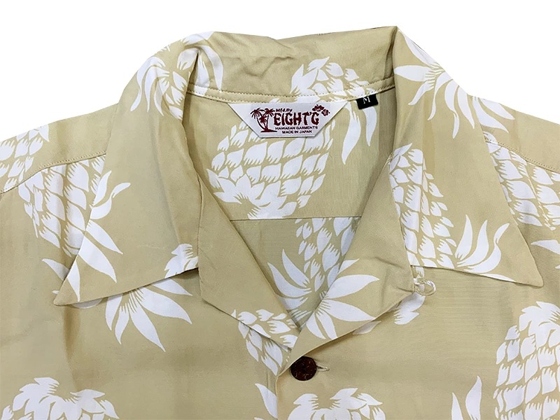 画像14: Eight-G（エイトＧ） “PINEAPPLE”(パイナップル)半袖 アロハシャツ 8AS-03-19SS 2019年タイプ