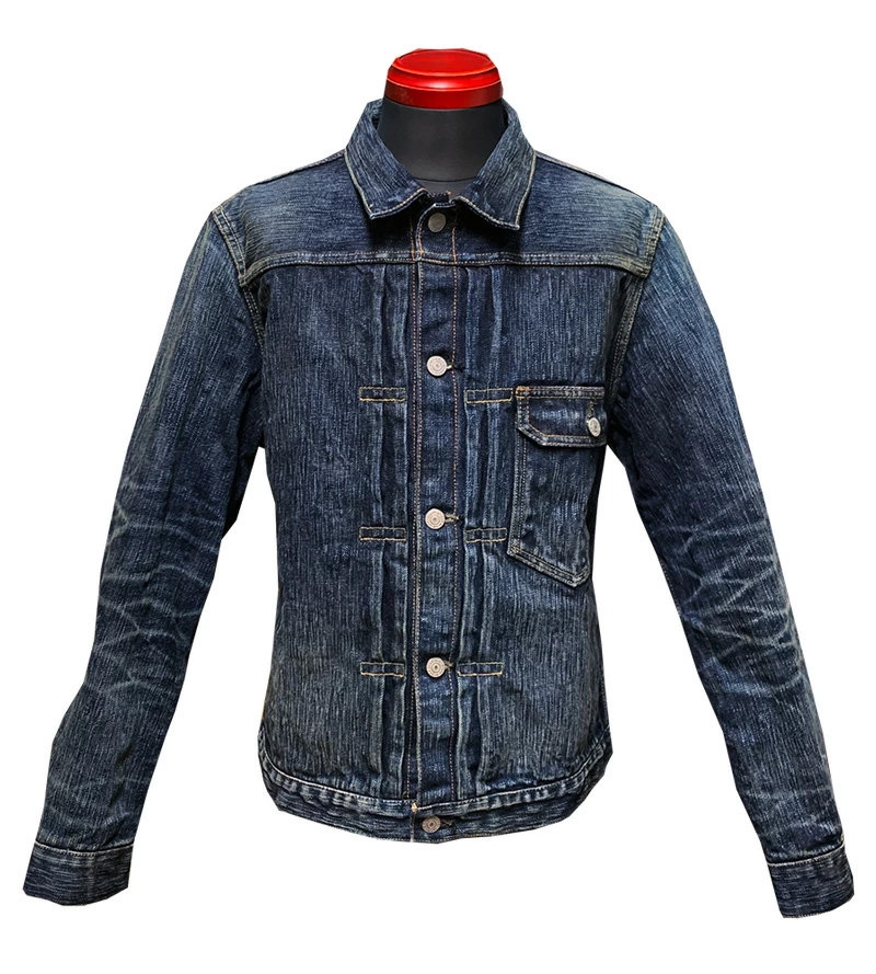 画像2: Eight-G（エイトＧ） ”男デニム第一弾Ｇジャン1stモデル”No. 8JK-03RV リアルヴィンテージ加工