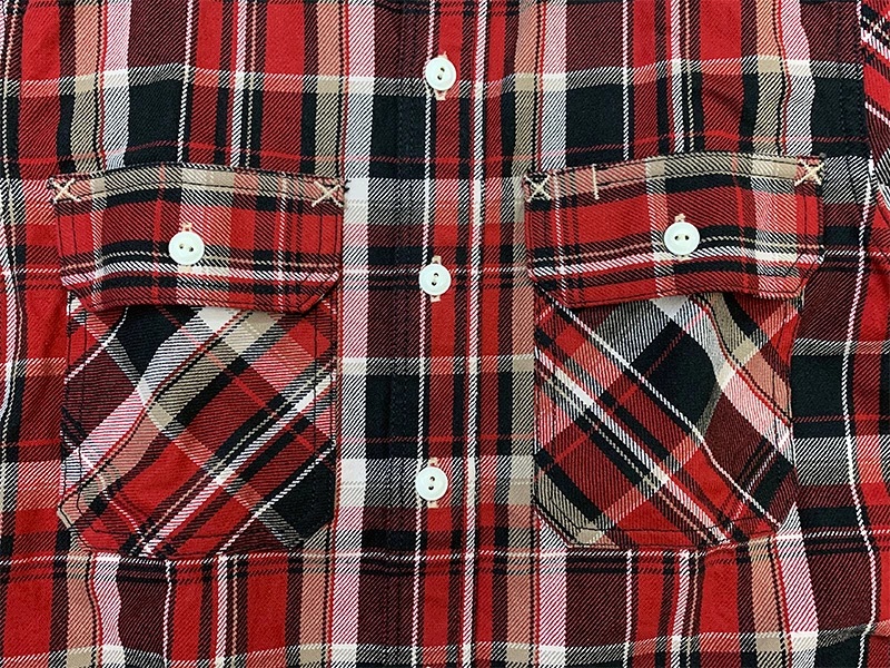 画像5: Eight-G（エイトＧ）“チェックフランネルワークシャツ” 2019年生産タイプ 8LS-49-19AW