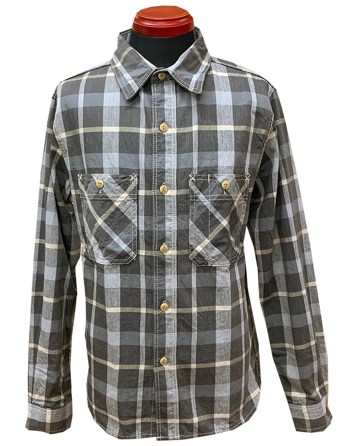 画像2: Eight-G（エイトＧ） “SULFUR DYEING CHECK WORK SHIRT” 2020年生産タイプ 8LS-50-20SS