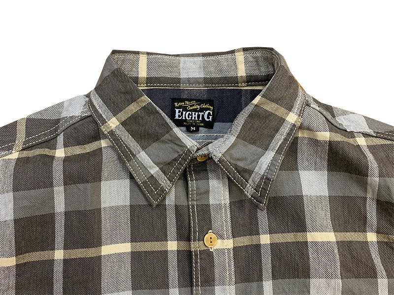 画像4: Eight-G（エイトＧ） “SULFUR DYEING CHECK WORK SHIRT” 2020年生産タイプ 8LS-50-20SS