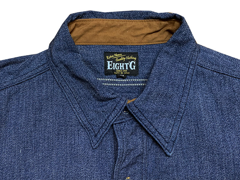 画像4: Eight-G（エイトＧ） “11oz.HEAVY FLANNEL　MADRAS CHECK WORK SHIRTS” 2024年生産タイプ 8LS-71-24AW