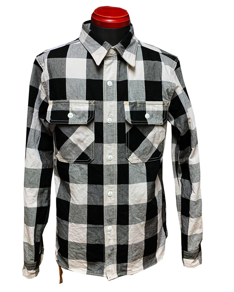 画像10: Eight-G（エイトＧ） "10oz HEAVY FLANNEL BIG CHECK SHIRTS" 2021年生産タイプ 8LS-56-21AW