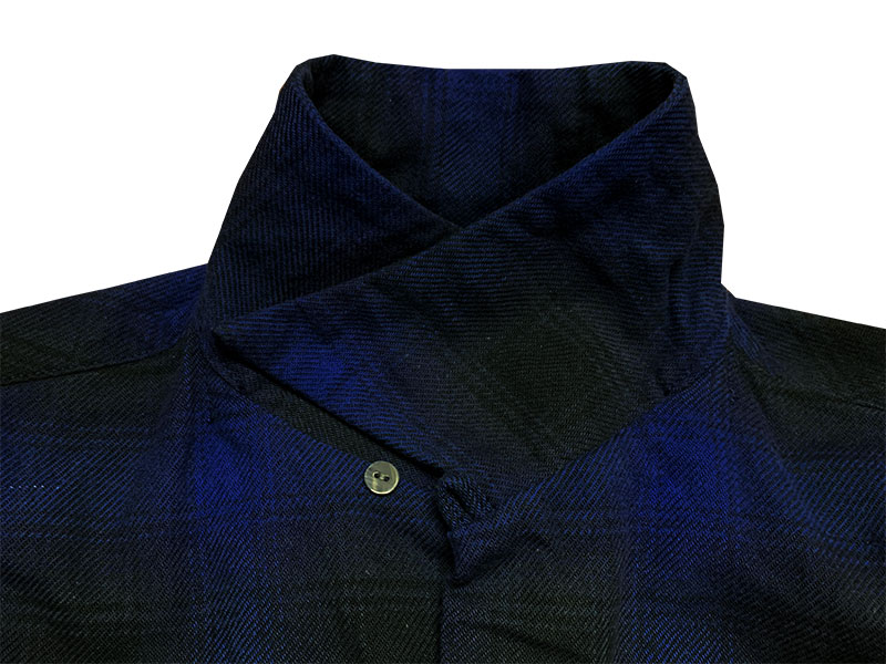 画像5: Eight-G（エイトＧ） “9oz HEAVY OMBRE CHECK OPEN COLLAR SHIRTS” 2021年生産タイプ 8LS-58-21AW