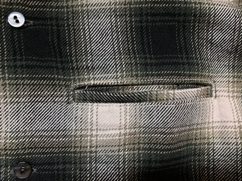 画像16: Eight-G（エイトＧ） “9oz HEAVY OMBRE CHECK OPEN COLLAR SHIRTS” 2021年生産タイプ 8LS-58-21AW