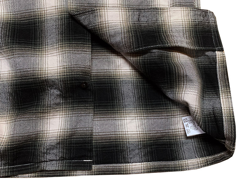 画像20: Eight-G（エイトＧ） “9oz HEAVY OMBRE CHECK OPEN COLLAR SHIRTS” 2021年生産タイプ 8LS-58-21AW