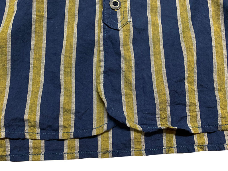 画像8: Eight-G（エイトＧ） “ 3oz COTTON LINEN STRIPE WORK SHIRT” 202年生産タイプ 8LS-59-22SS