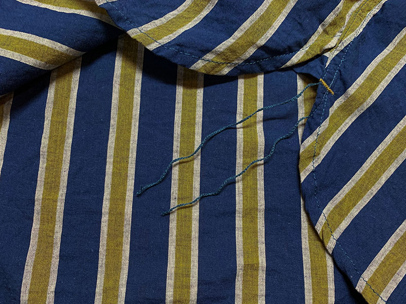 画像10: Eight-G（エイトＧ） “ 3oz COTTON LINEN STRIPE WORK SHIRT” 202年生産タイプ 8LS-59-22SS