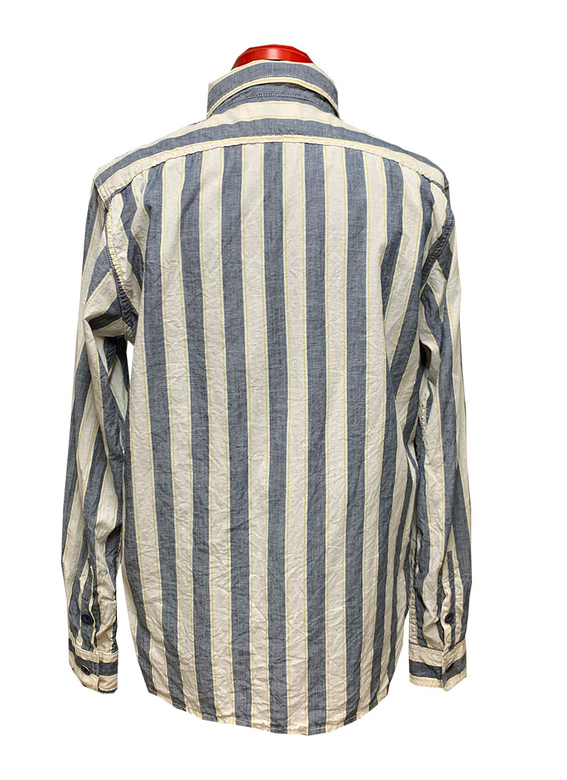 画像13: Eight-G（エイトＧ） “ 3oz COTTON LINEN STRIPE WORK SHIRT” 202年生産タイプ 8LS-59-22SS