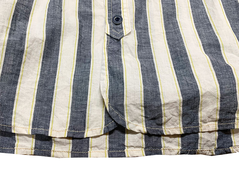 画像18: Eight-G（エイトＧ） “ 3oz COTTON LINEN STRIPE WORK SHIRT” 202年生産タイプ 8LS-59-22SS