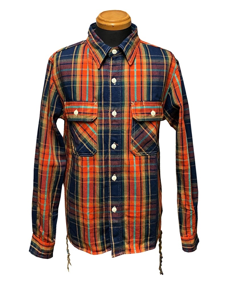 画像11: ight-G（エイトＧ） "9oz.HEAVY FLANNEL MADRAS CHECK SWORK SHIRT" 2022年生産タイプ 8LS-60-22AW