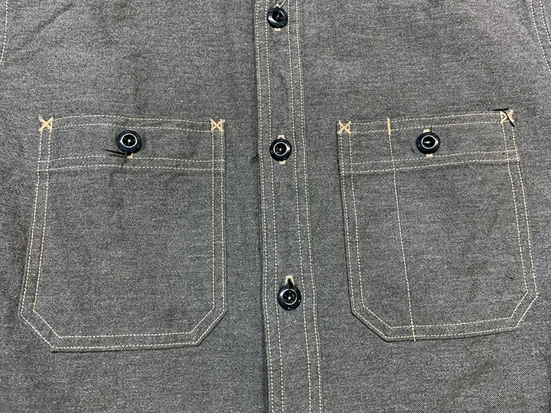 画像15: Eight-G（エイトＧ） "11oz.SULFUR　DYEING BACK SATIN WORK SHIRT" 2022年生産タイプ 8LS-62-22AW