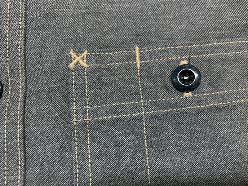 画像16: Eight-G（エイトＧ） "11oz.SULFUR　DYEING BACK SATIN WORK SHIRT" 2022年生産タイプ 8LS-62-22AW