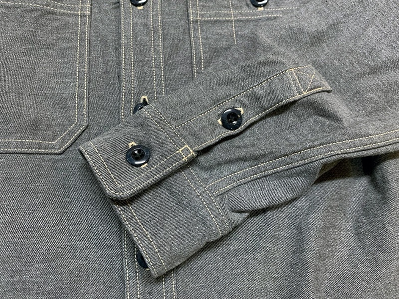 画像17: Eight-G（エイトＧ） "11oz.SULFUR　DYEING BACK SATIN WORK SHIRT" 2022年生産タイプ 8LS-62-22AW