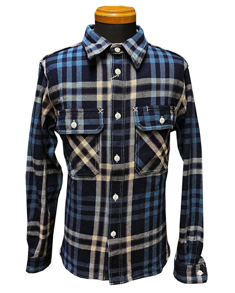 画像2: Eight-G（エイトＧ） “11oz.HEAVY FLANNEL　MADRAS CHECK WORK SHIRTS” 2024年生産タイプ 8LS-71-24AW