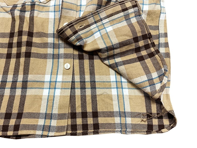 画像18: Eight-G（エイトＧ） “11oz.HEAVY FLANNEL　MADRAS CHECK WORK SHIRTS” 2024年生産タイプ 8LS-71-24AW