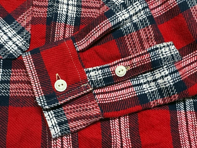 画像6: Eight-G（エイトＧ） “11oz.HEAVY FLANNEL　MADRAS CHECK WORK SHIRTS” 2024年生産タイプ 8LS-71-24AW