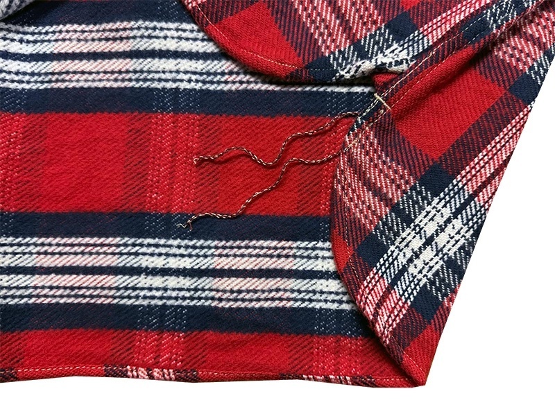 画像8: Eight-G（エイトＧ） “11oz.HEAVY FLANNEL　MADRAS CHECK WORK SHIRTS” 2024年生産タイプ 8LS-71-24AW