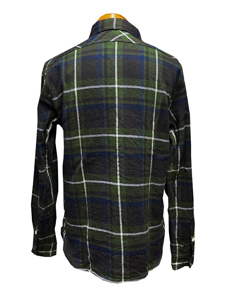 画像13: Eight-G（エイトＧ） “11oz.HEAVY FLANNEL　MADRAS CHECK WORK SHIRTS” 2024年生産タイプ 8LS-71-24AW