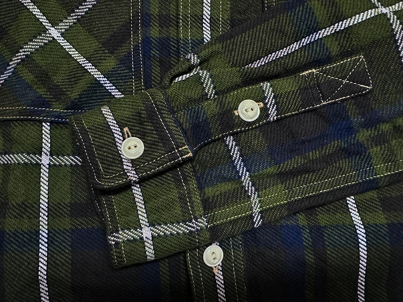 画像16: Eight-G（エイトＧ） “11oz.HEAVY FLANNEL　MADRAS CHECK WORK SHIRTS” 2024年生産タイプ 8LS-71-24AW