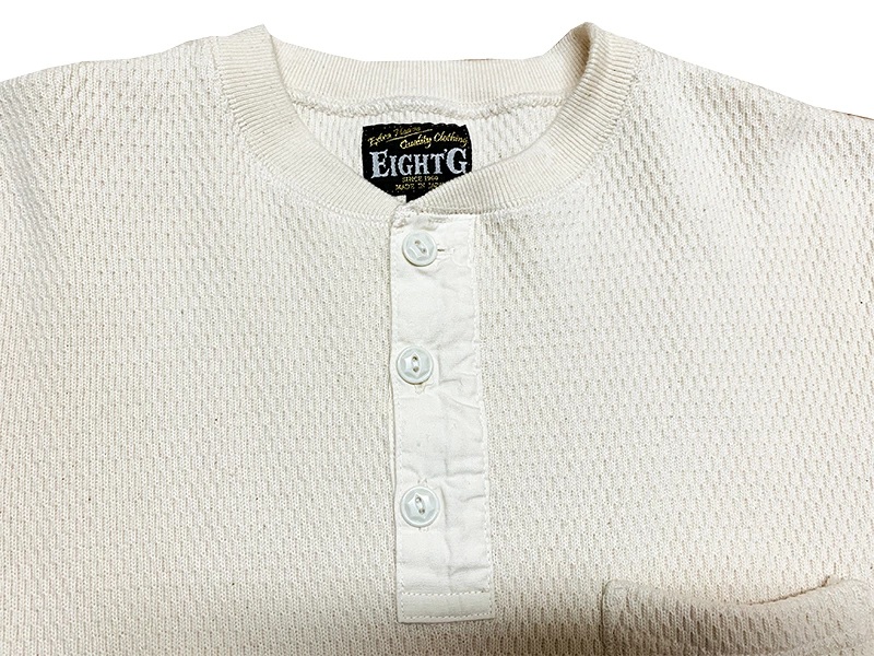 画像4: EIGHT-G 8LT-TMHL “HENLEY NECK THERMAL L/S T-SHIRT”