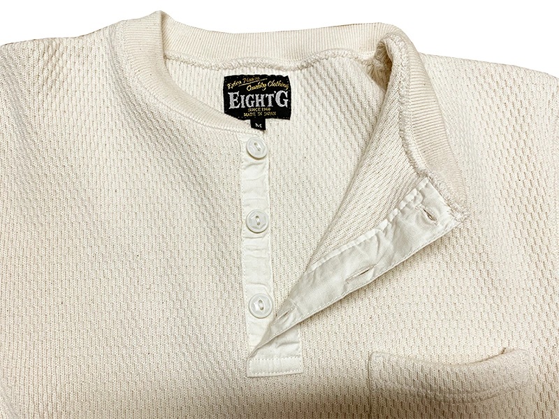 画像5: EIGHT-G 8LT-TMHL “HENLEY NECK THERMAL L/S T-SHIRT”