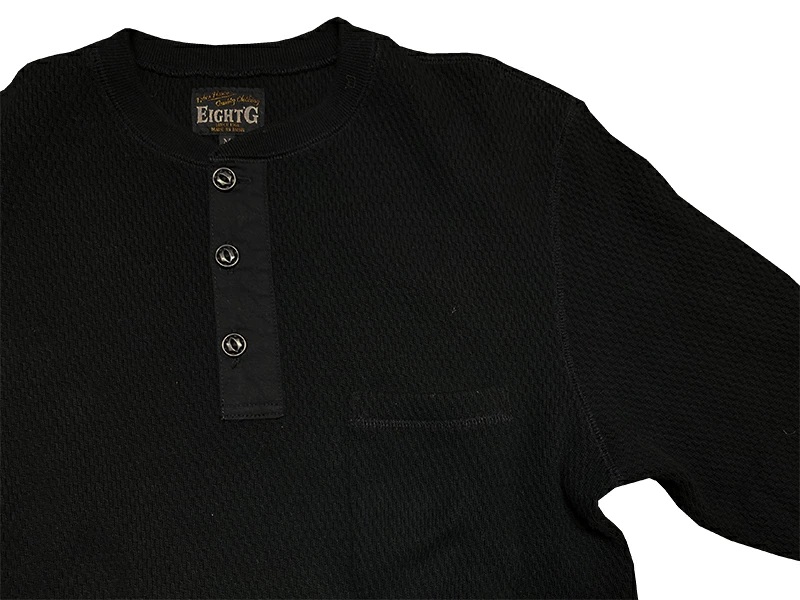 画像13: EIGHT-G 8LT-TMHL “HENLEY NECK THERMAL L/S T-SHIRT”
