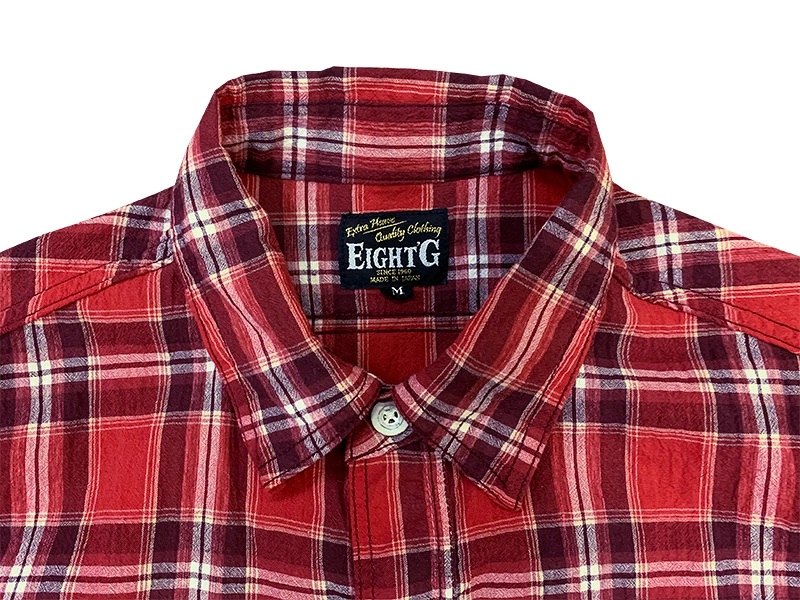 画像4: Eight-G（エイトＧ） “5oz SPECK DYEING CHECK WORK SHIRT”8SS-29 当店水洗い＆自然乾燥 8SS-29-20