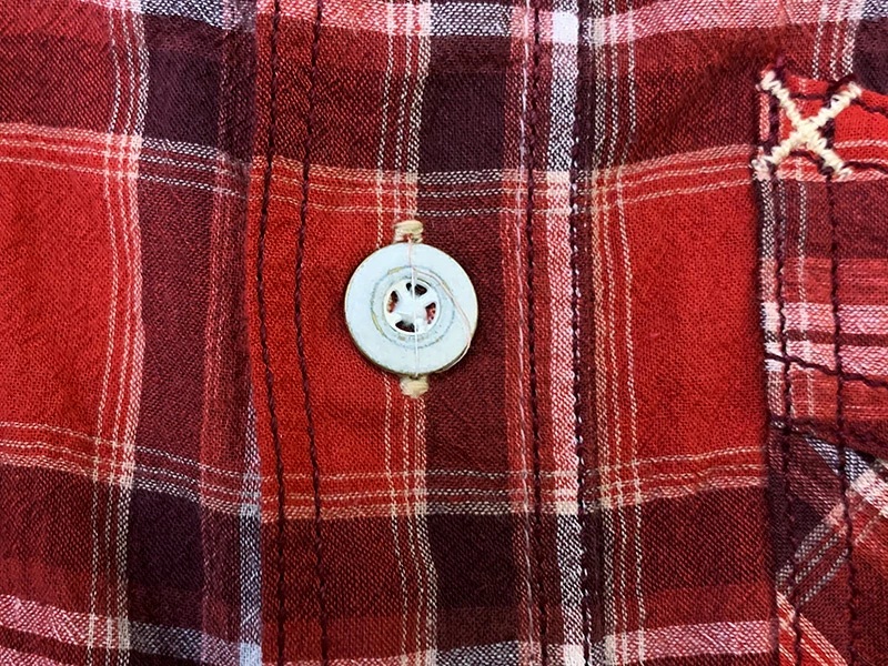画像6: Eight-G（エイトＧ） “5oz SPECK DYEING CHECK WORK SHIRT”8SS-29 当店水洗い＆自然乾燥 8SS-29-20