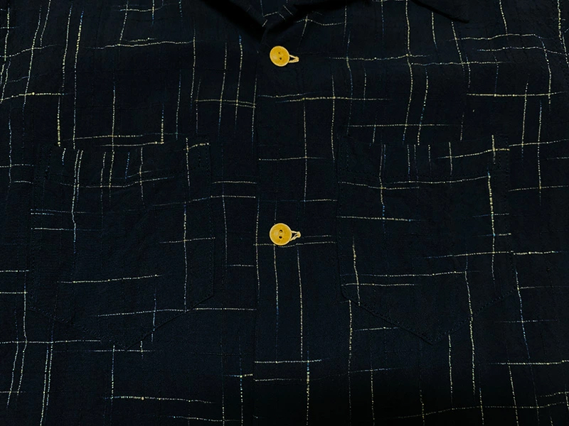 画像7: Eight-G（エイトＧ） HAWAIIAN WORK WEAR"TATE YOKO KASURI HAWAIIAN SHIRT" 8SS-30