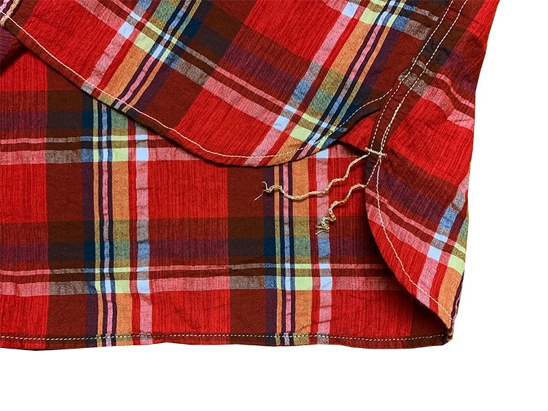 画像7: Eight-G（エイトＧ）“5oz SPECK DYEING CHECK WORK SHIRT”8SS-31 当店水洗い＆自然乾燥 8SS-31