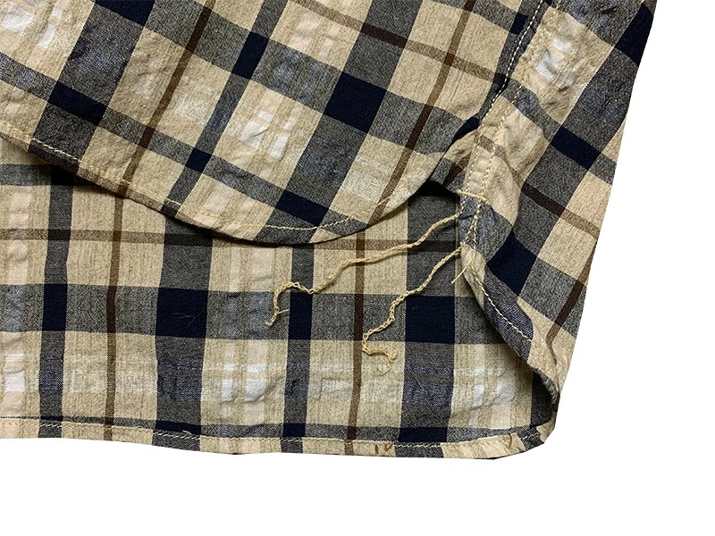画像14: Eight-G（エイトＧ）“5oz SPECK DYEING CHECK WORK SHIRT”8SS-31 当店水洗い＆自然乾燥 8SS-31