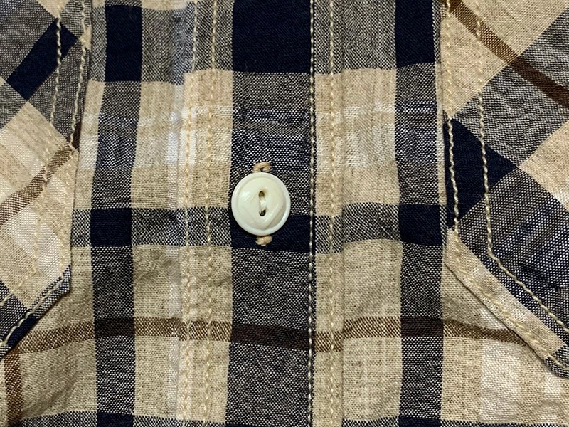 画像15: Eight-G（エイトＧ）“5oz SPECK DYEING CHECK WORK SHIRT”8SS-31 当店水洗い＆自然乾燥 8SS-31
